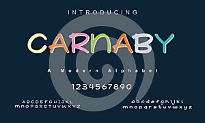 Carnaby Font Elegant alphabet letters serif font and number