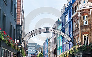 Carnaby street sign in London