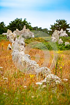 Carnac alignments view. France