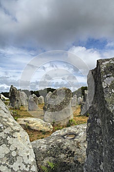 Carnac (Brittany, France): menhir and dolmen