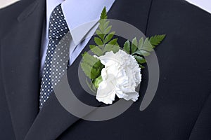 Carnation buttonhole photo