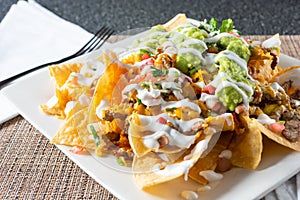 Carne asada nachos photo