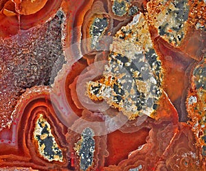 Carnelian and minerals