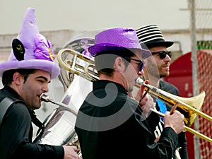 Carnival of Cadiz capital, Andalusia. Spain on March 3, 2019