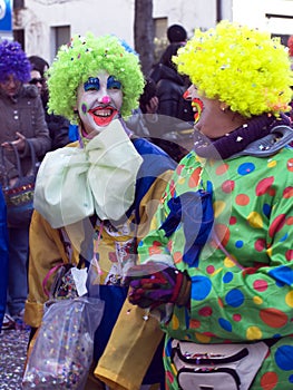 Carnival faces - the clowns