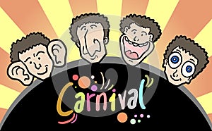Carnival faces