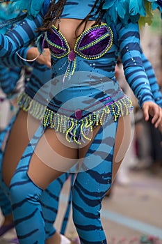 carnival female costume dance