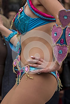 carnival female costume dancer
