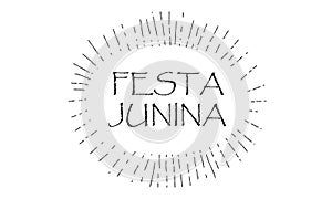 Carnival Festa Junina Summer Festival calligraphy festive banner