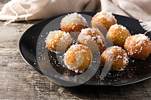 Carnival fritters or buÃÂ±uelos de viento for holy week photo