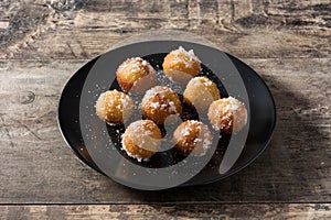 Carnival fritters or buÃ±uelos de viento