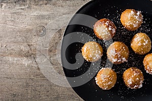 Carnival fritters or buÃ±uelos de viento