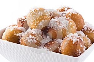 Carnival fritters or buÃ±uelos de viento for holy week