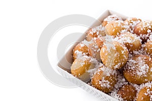 Carnival fritters or buÃ±uelos de viento for holy week