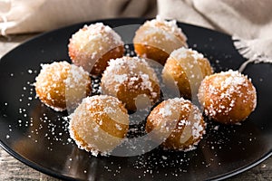 Carnival fritters or buÃ±uelos de viento for holy week