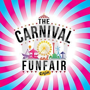 The carnival funfair