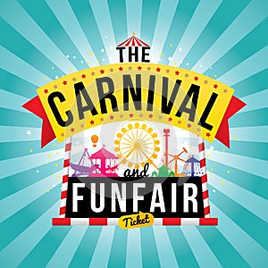 The carnival funfair