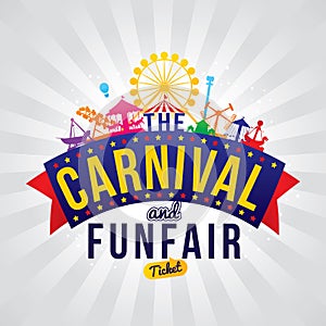 The carnival funfair