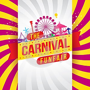 The carnival funfair and magic show photo