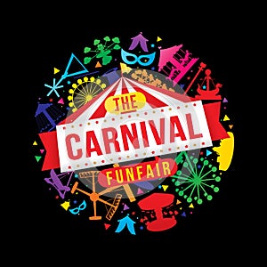 The carnival funfair