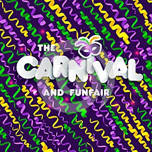 Carnival mardi gras pattern