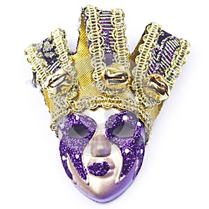 Carnival mask decorated with designs