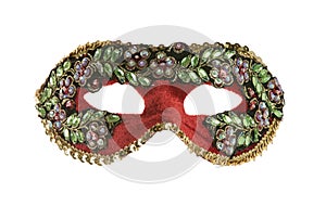 Carnival mask isolated on white background