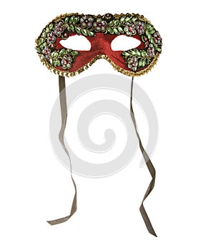 Carnival mask isolated on white background