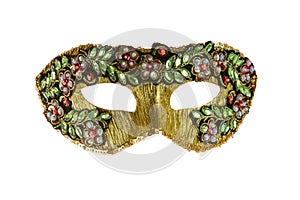 Carnival mask isolated on white background