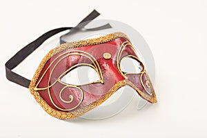 Carnival mask isolated on white background