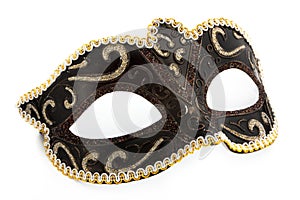 Carnival mask over white