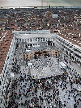 Carnival performance San Marco Square in Venice