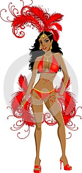 Carnival Red Girl photo