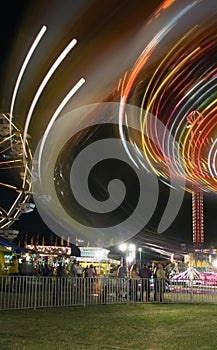 Carnival Ride and Background Activity