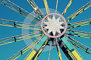 Carnival Ride Ferris Wheel Detail