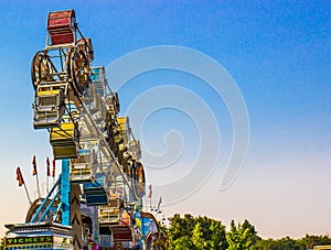 Carnival Ride At Local County Fair