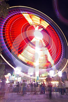 Carnival ride time exposure