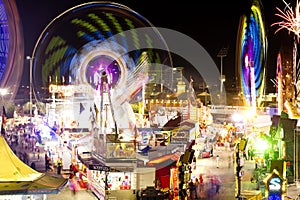 Carnival rides.