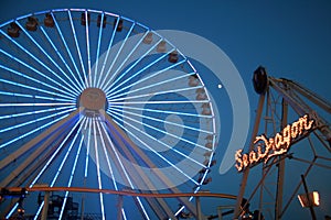 Carnival Rides at Night