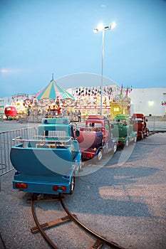 Carnival Rides at Twilight