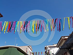 carnival serpantine colors isolated party time background festival