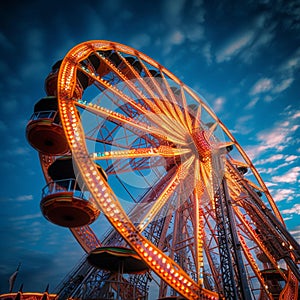 Carnival thrill Spinning wheel brings an aura of excitement