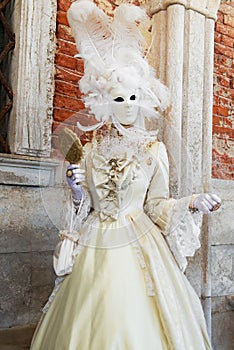 Carnival of Venice. Colorful carnival masks at a traditional festival in Venice, Italy. Beautiful mask