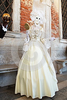 Carnival of Venice. Colorful carnival masks at a traditional festival in Venice, Italy. Beautiful mask