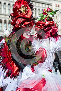 Carnival of Venice. Colorful carnival masks at a traditional festival in Venice, Italy. Beautiful masks