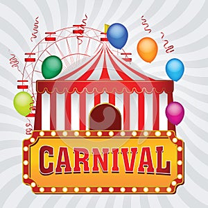 Carnival vintage background, poster,vector illustration