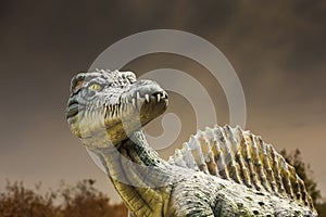 Carnivorous Dinosaur from side.