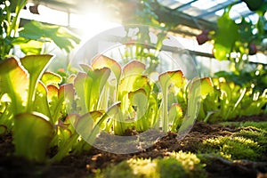 carnivorous plants trapping sunlight, biomimicry energy concept photo