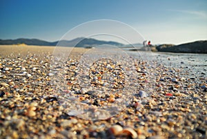 Beautiful carnota beach photo