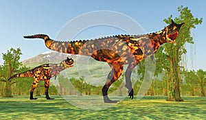 Carnotaurus Dinosaur in South America